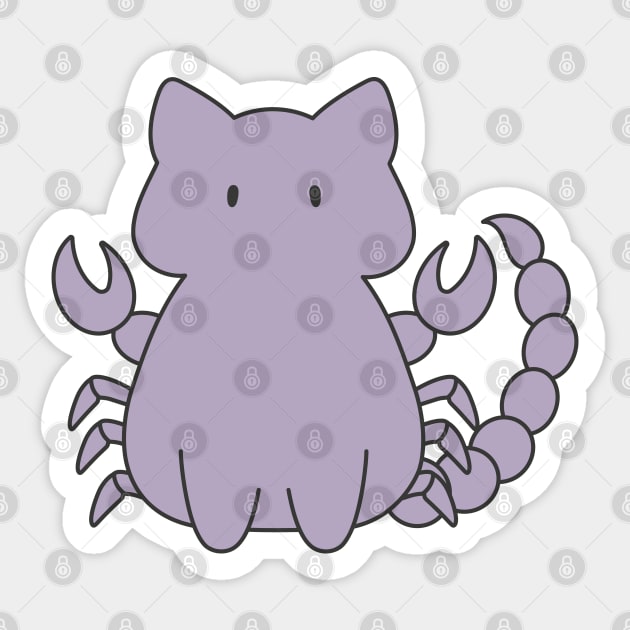 Scorpio Cat Zodiac Sign Sticker by artdorable